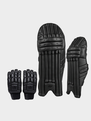MCG Players Edition Black Combo – Batting Pads + Gloves