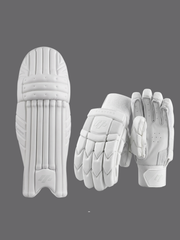 MCG Players Edition White Combo – Batting Pads + Gloves