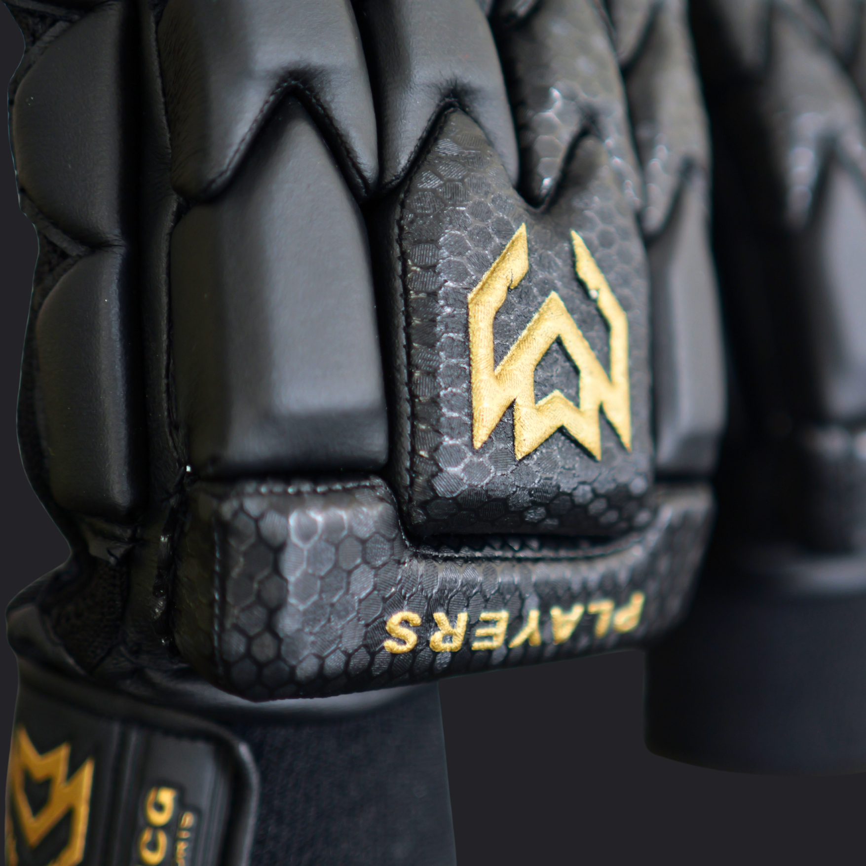 Image of Players Edition Batting Gloves - Black & Gold