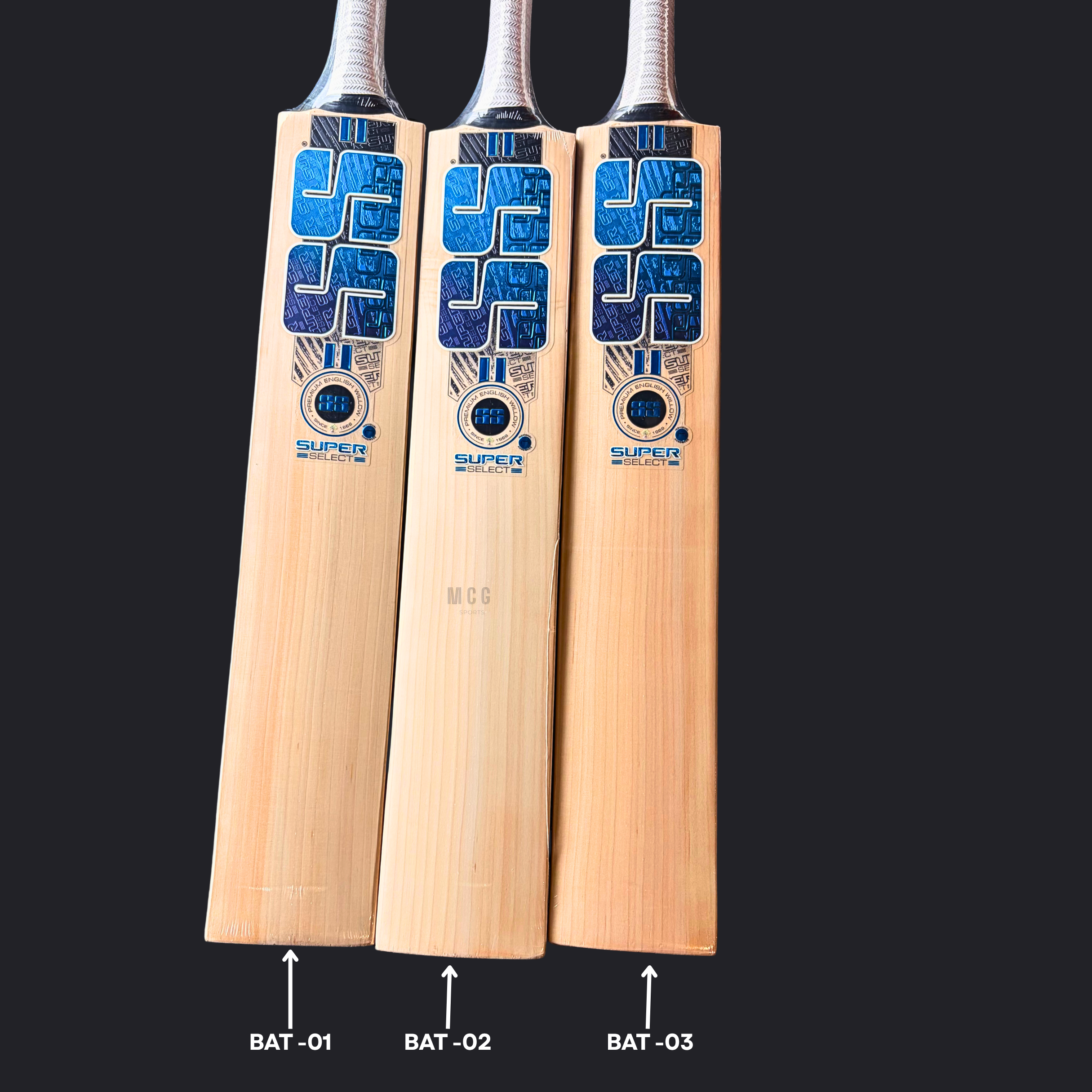 Image of SS Super Select English Willow Cricket Bat - SH