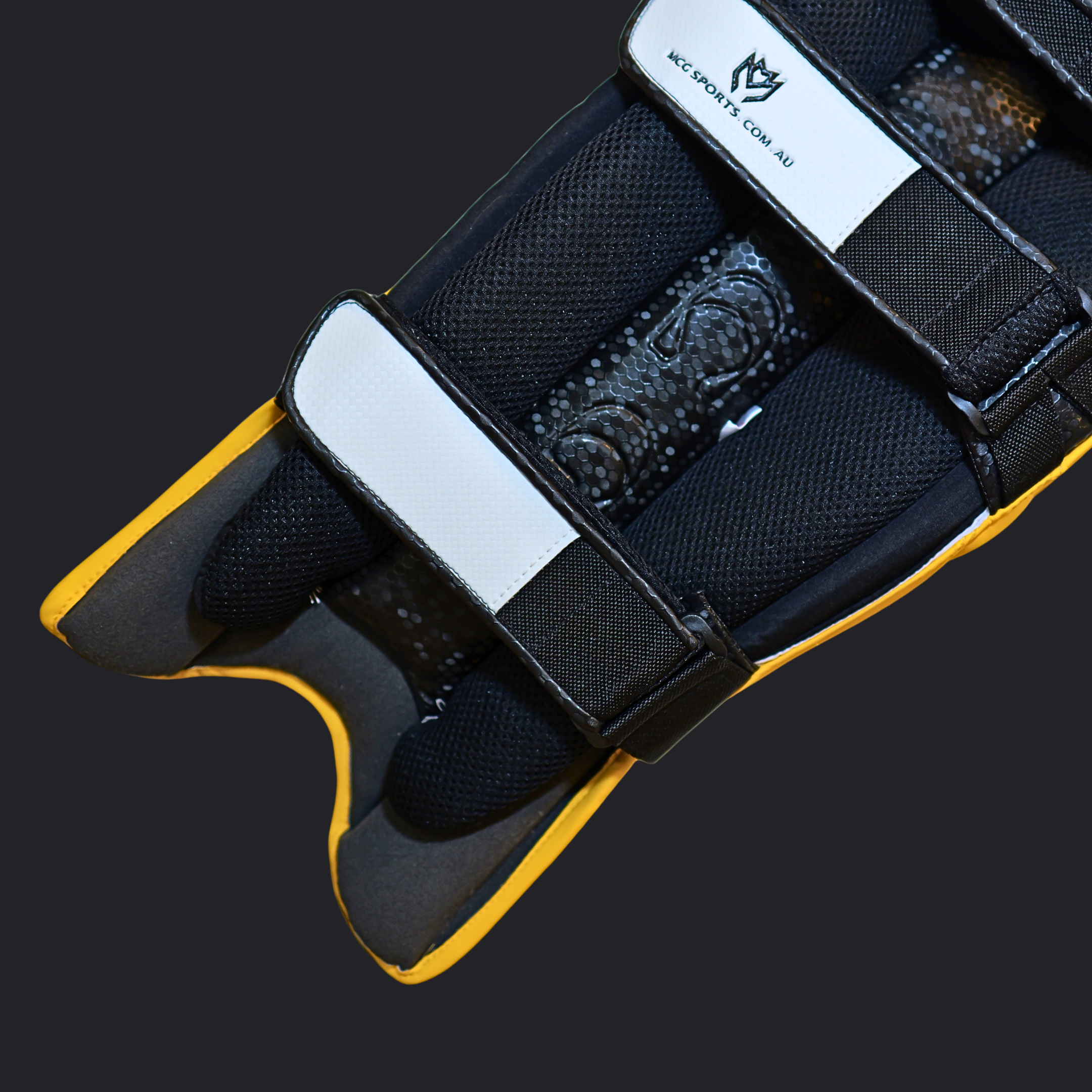 Image of Pro Players Cricket Batting Pads - Yellow