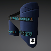 Shrey Meta VR Cricket Thigh Guard – Dual Shield 3D Ergonomic | Adjustable Straps | Elite Protection