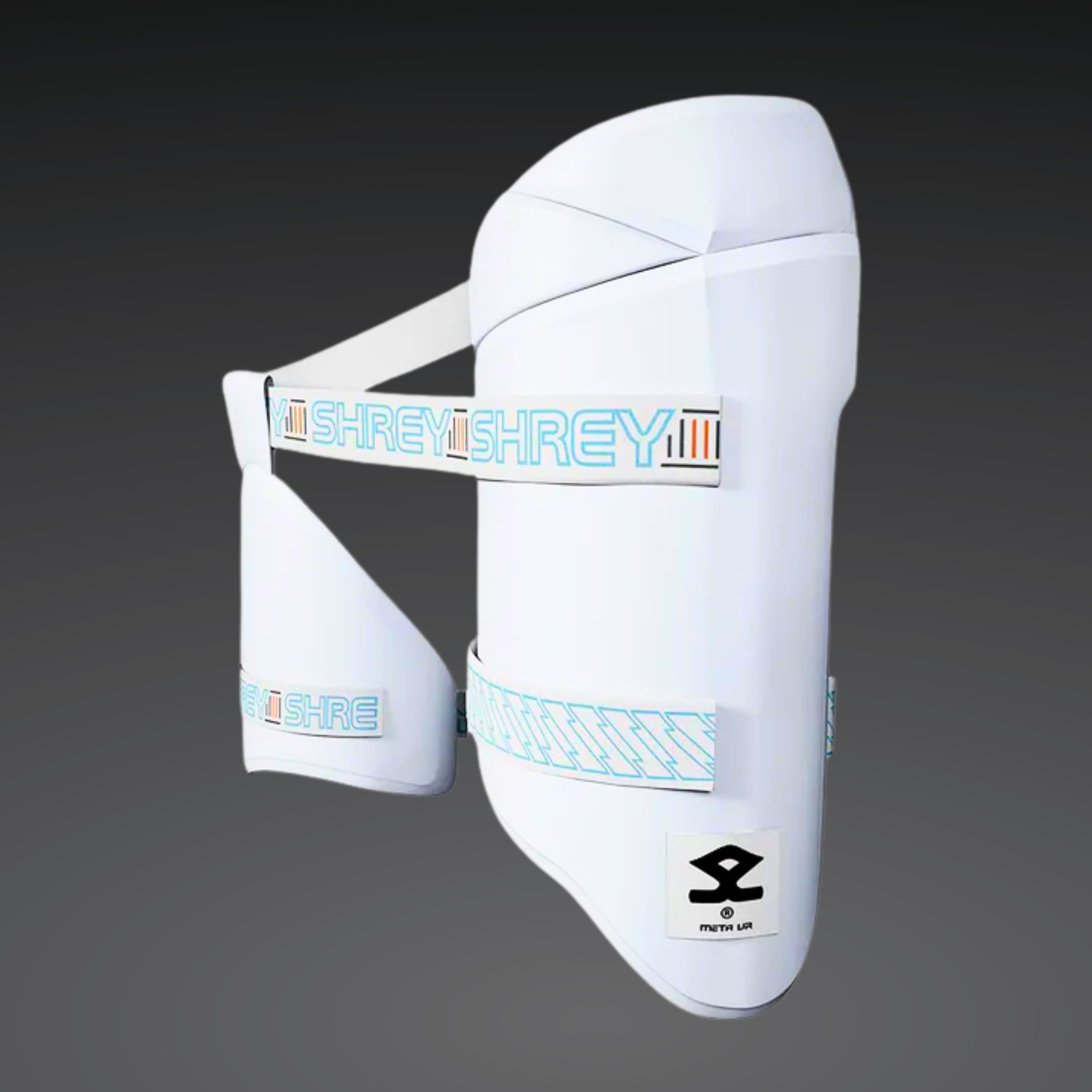 Shrey Meta VR Cricket Thigh Guard – Dual Shield 3D Ergonomic | Adjustable Straps | Elite Protection