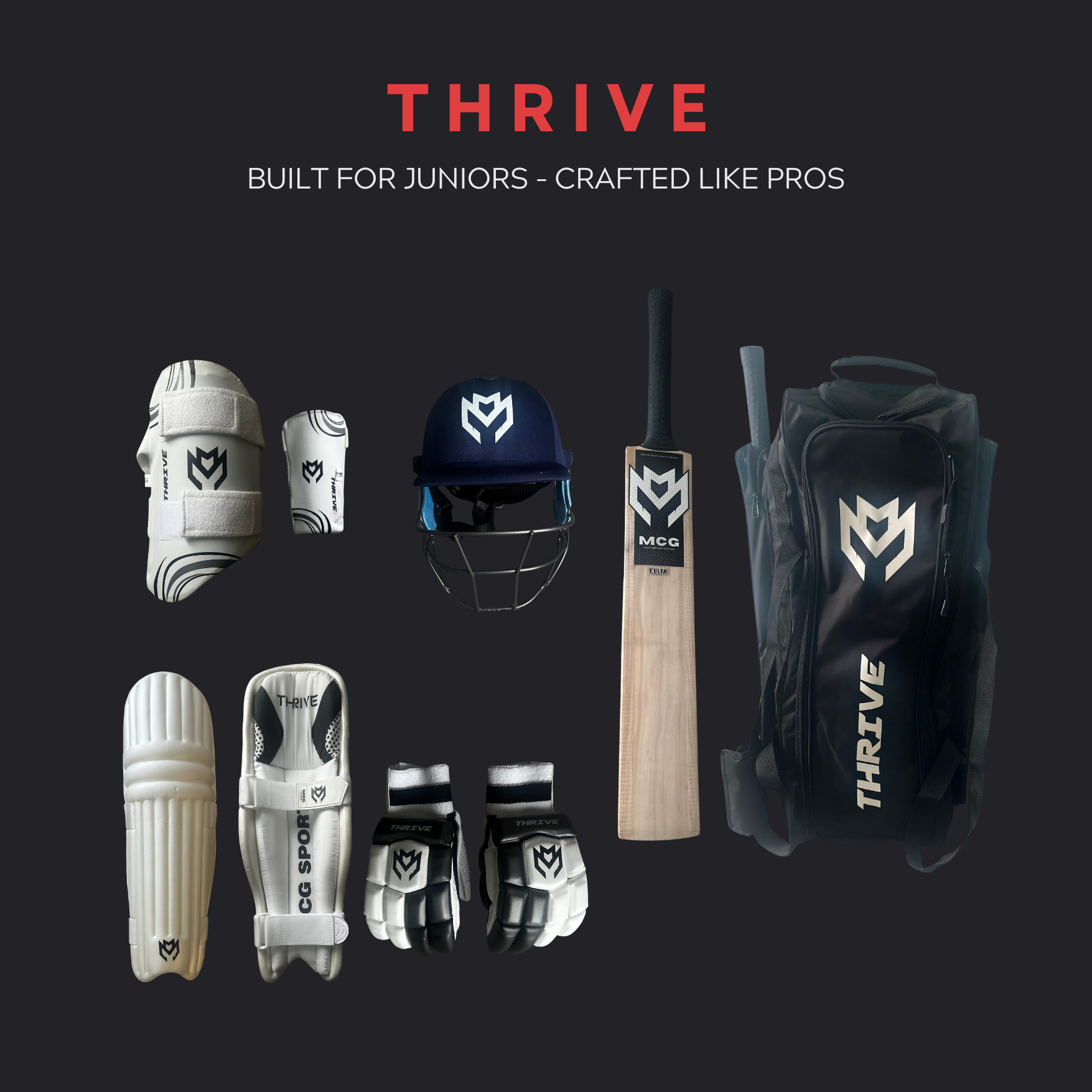 MCG Sports - THRIVE Ultimate Junior Cricket Kit