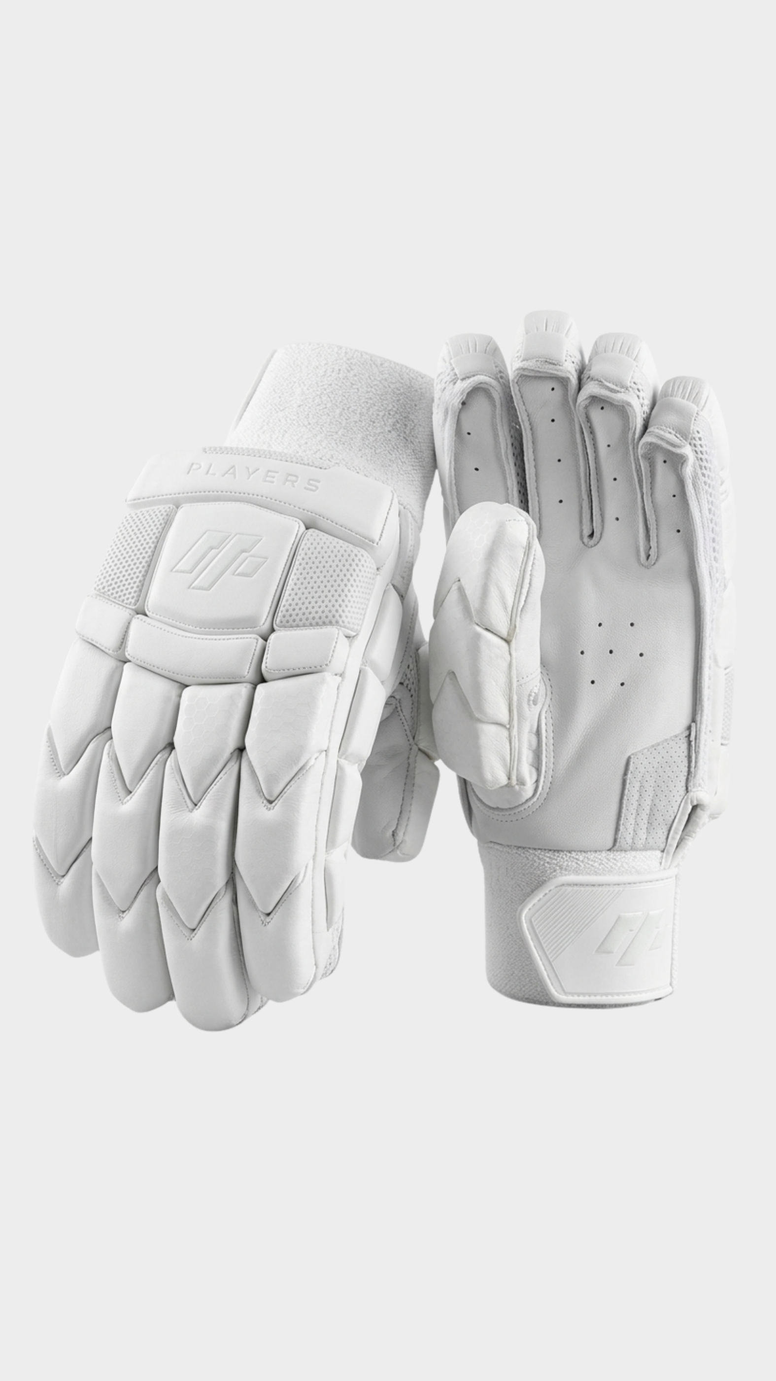 MCG Sports 2026 Players Edition Cricket Batting Gloves – White