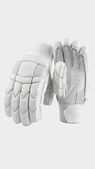 MCG Sports 2026 Players Edition Cricket Batting Gloves – White
