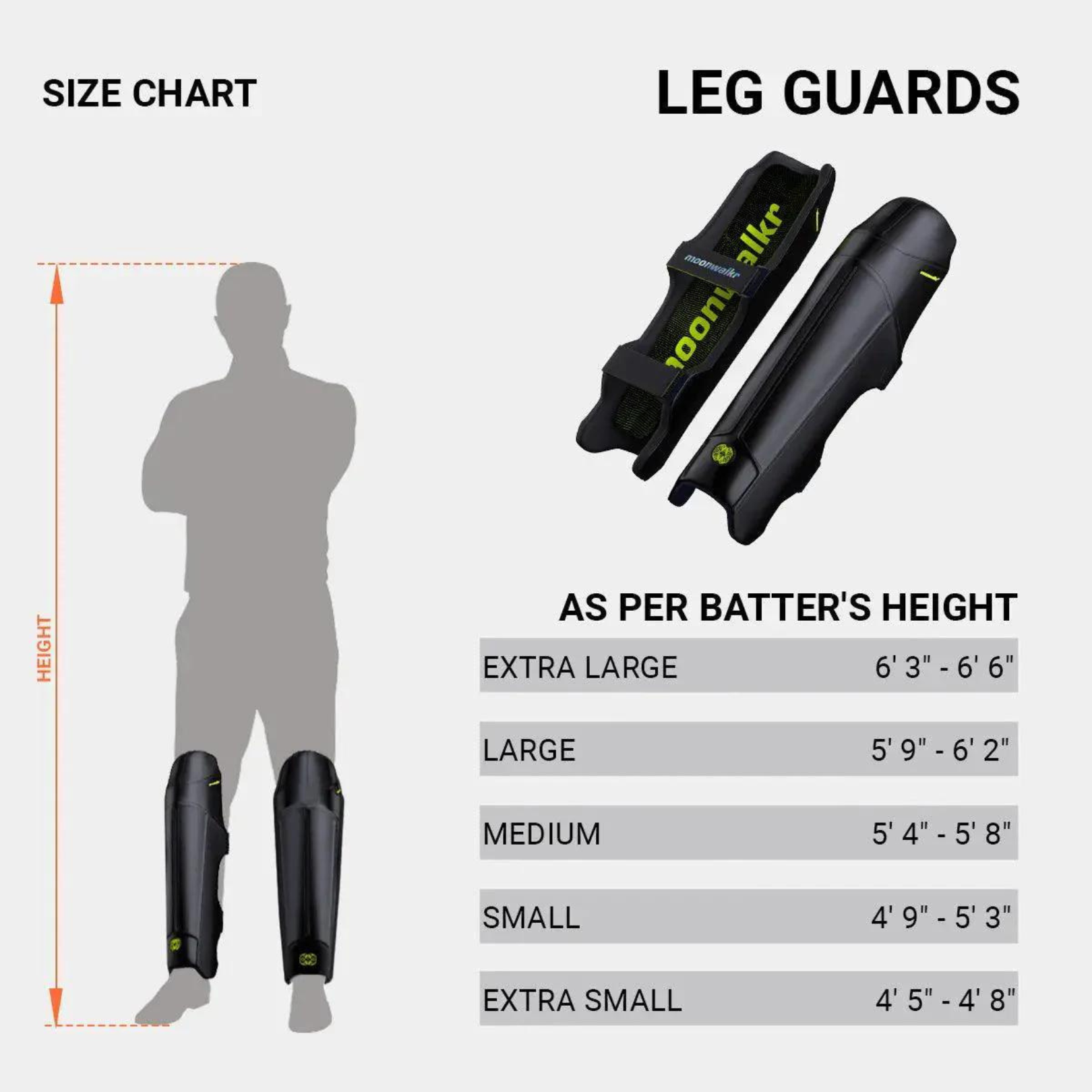 Image of Moonwalkr - batting Leg-guards 2.0