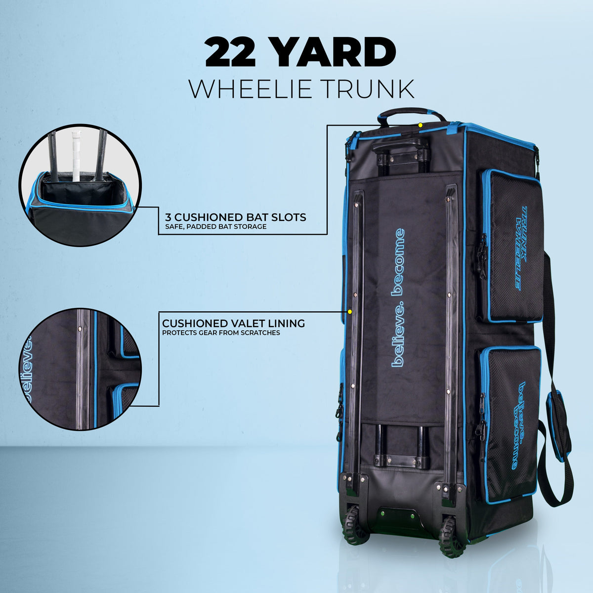 SG 22 Yards trunk kit bag main compartment with protective valet lining
