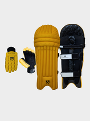 MCG Yellow Combo – Pro Players Batting Pads + Players Edition Gloves