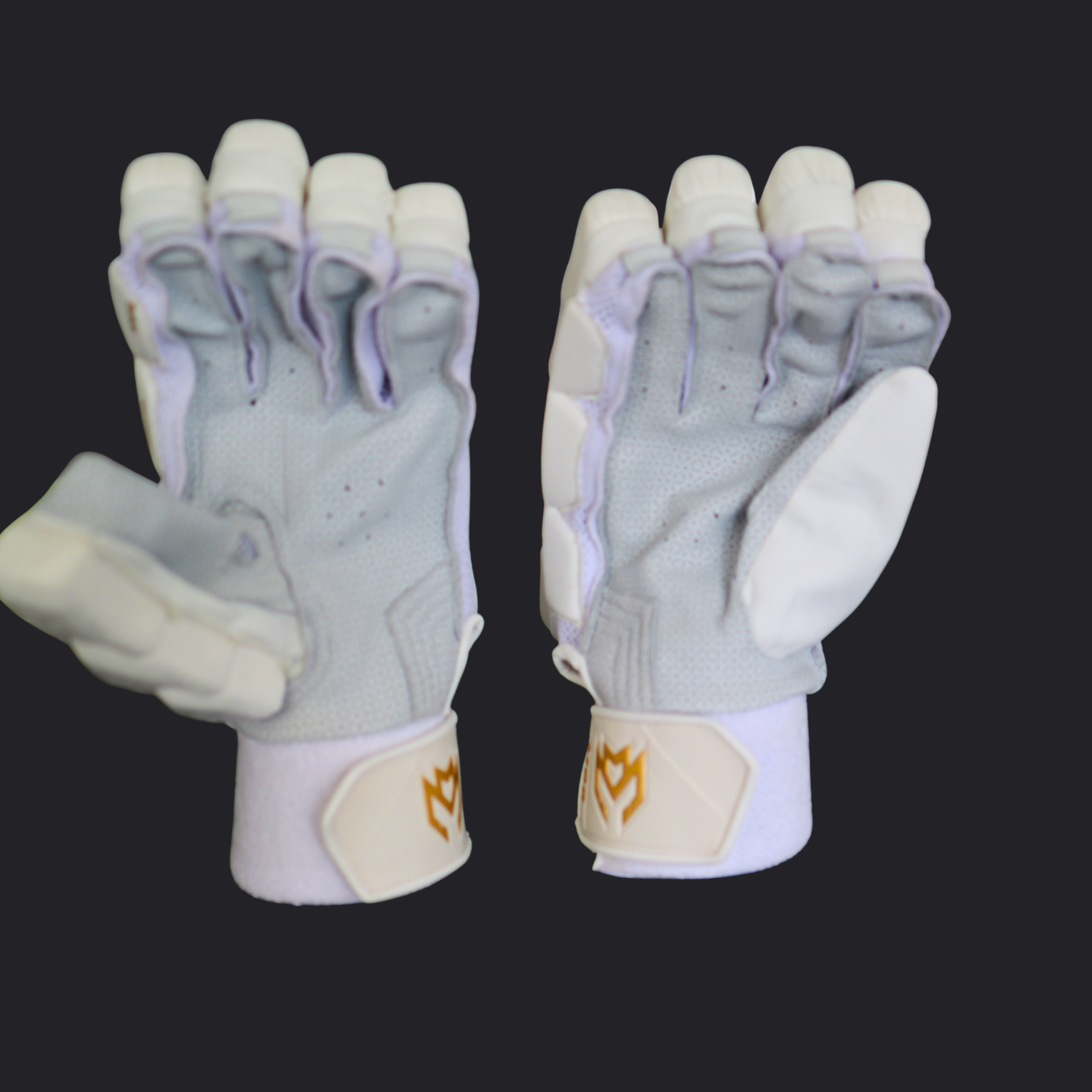 Image of Players Edition Batting Gloves - White & Gold