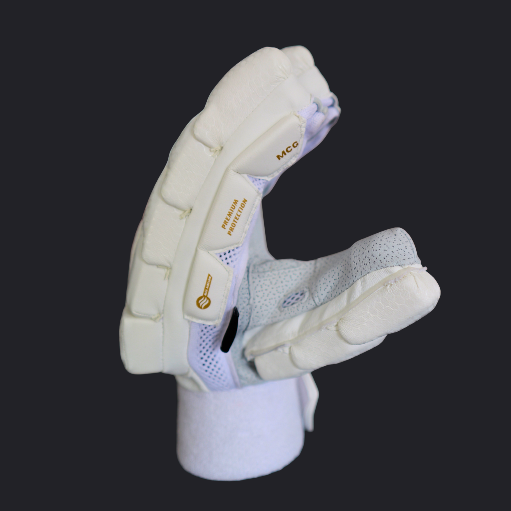 Image of Players Edition Batting Gloves - White & Gold