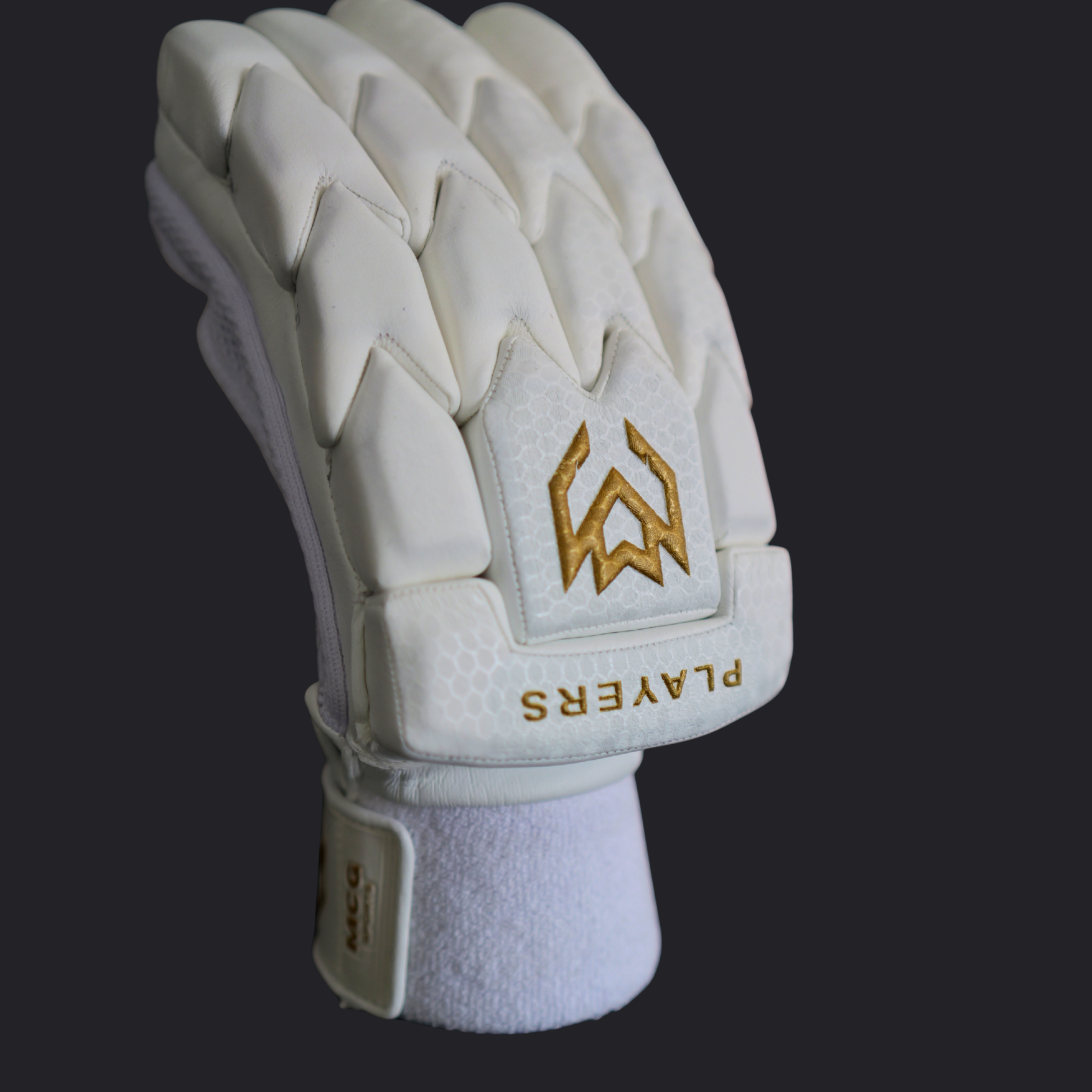 Players Edition Batting Gloves - White & Gold