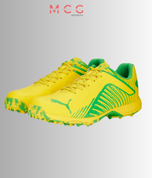 PUMA 22 FH Rubber Unisex Cricket Shoes - Vibrant Yellow-Green