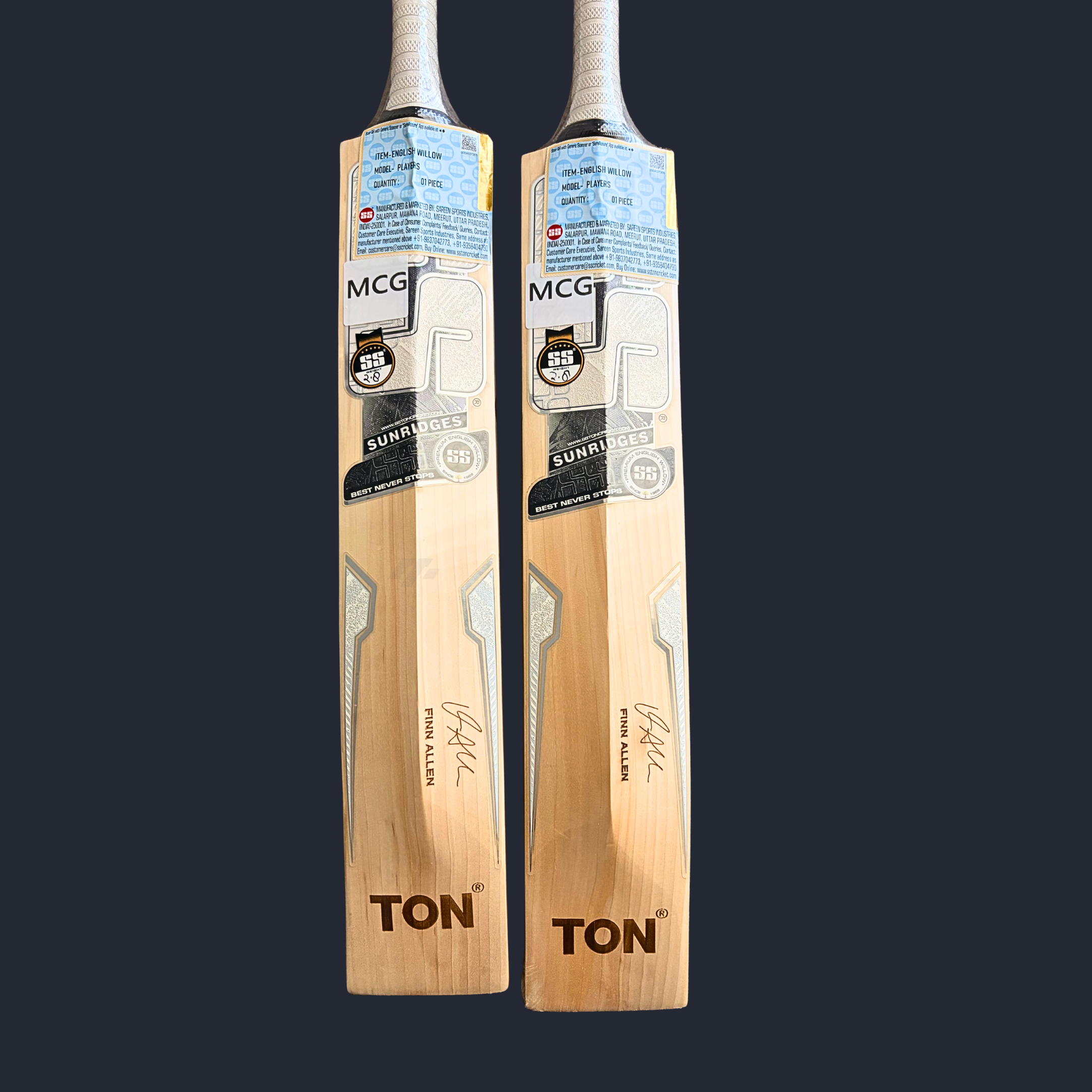 SS - Fin Allen Players Cricket bat - SH