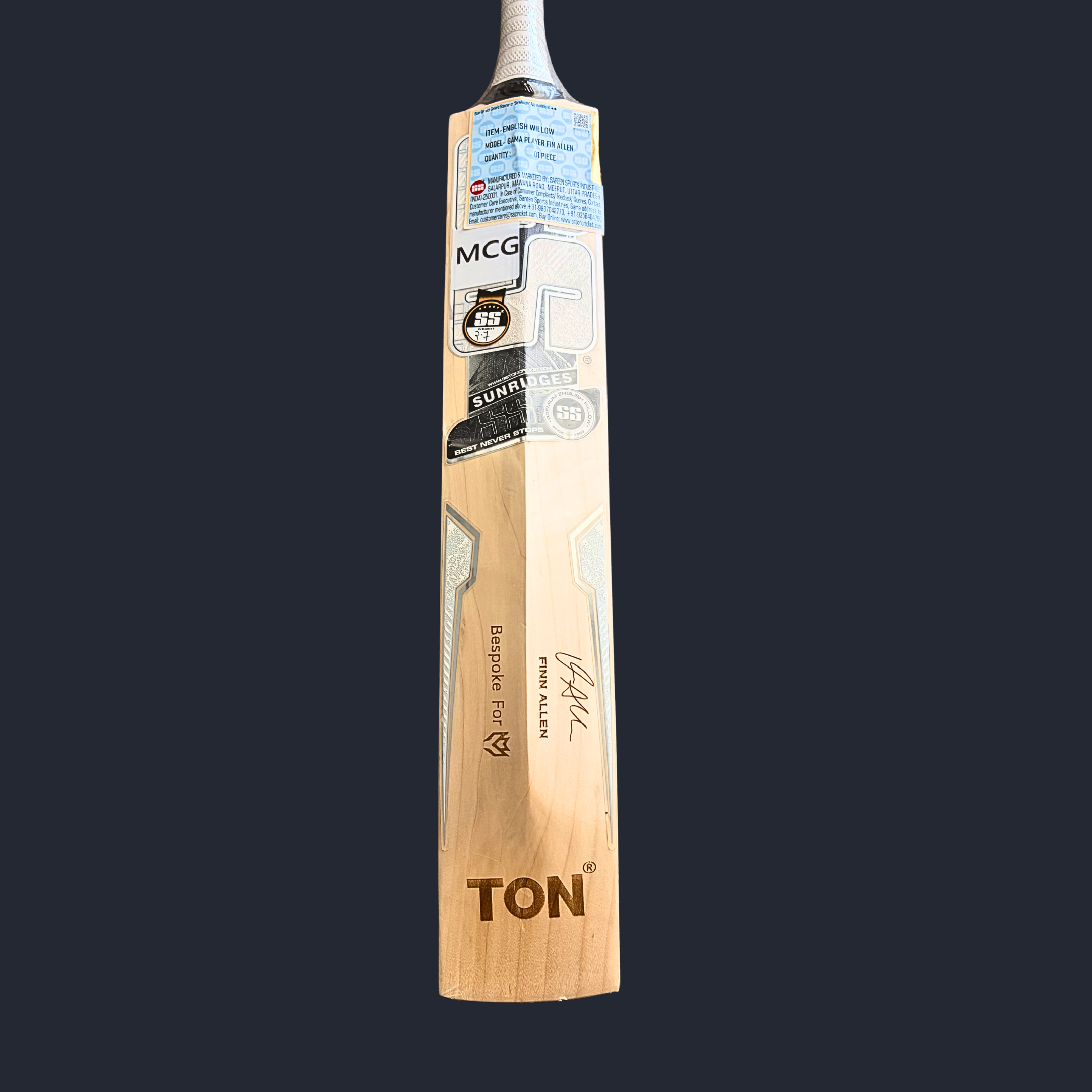 Fin Allen Gamma Players SH Cricket Bat