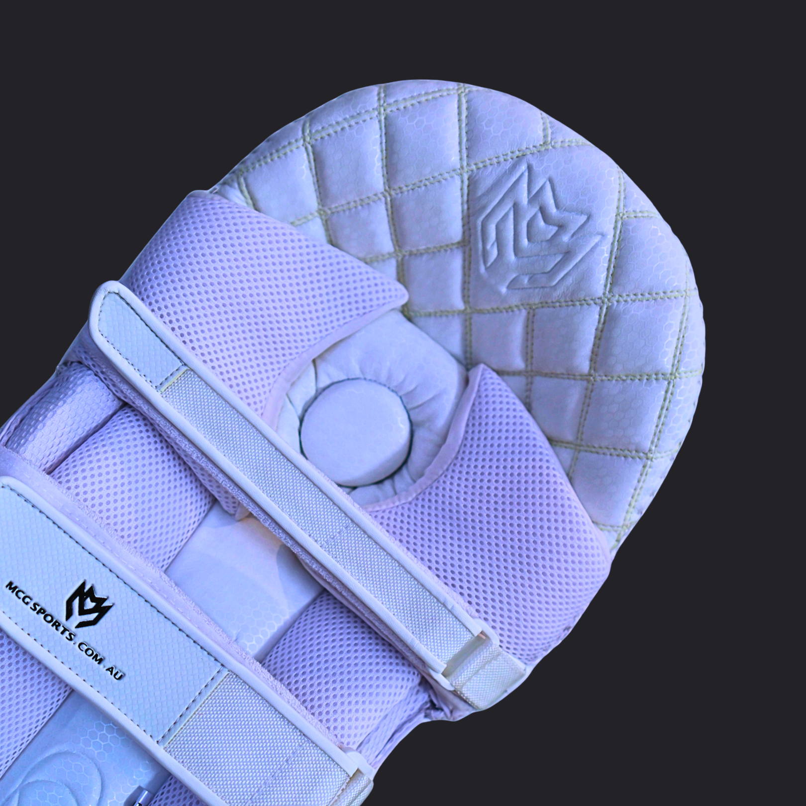 Pro Players Cricket Batting Pads - Pure White