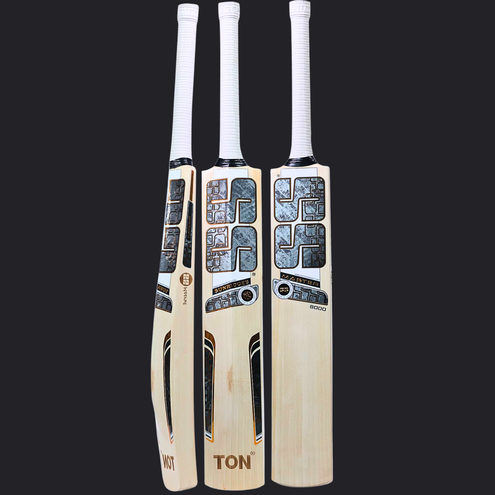 SS Master 8000 Grade 1 English Willow Cricket Bat - SH