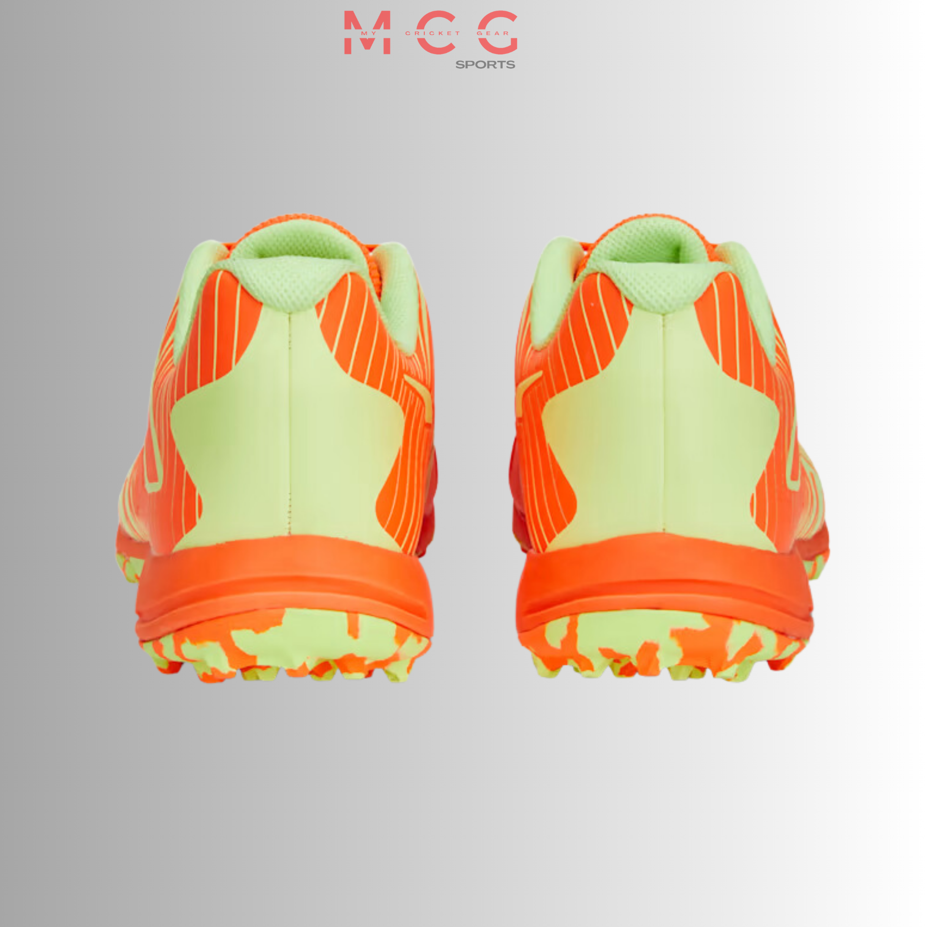 PUMA 22 FH Rubber Unisex Cricket Shoes Ultra Orange-Fast Yellow