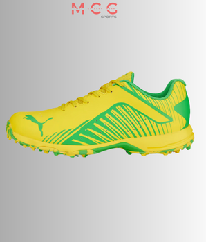PUMA 22 FH Rubber Unisex Cricket Shoes - Vibrant Yellow-Green