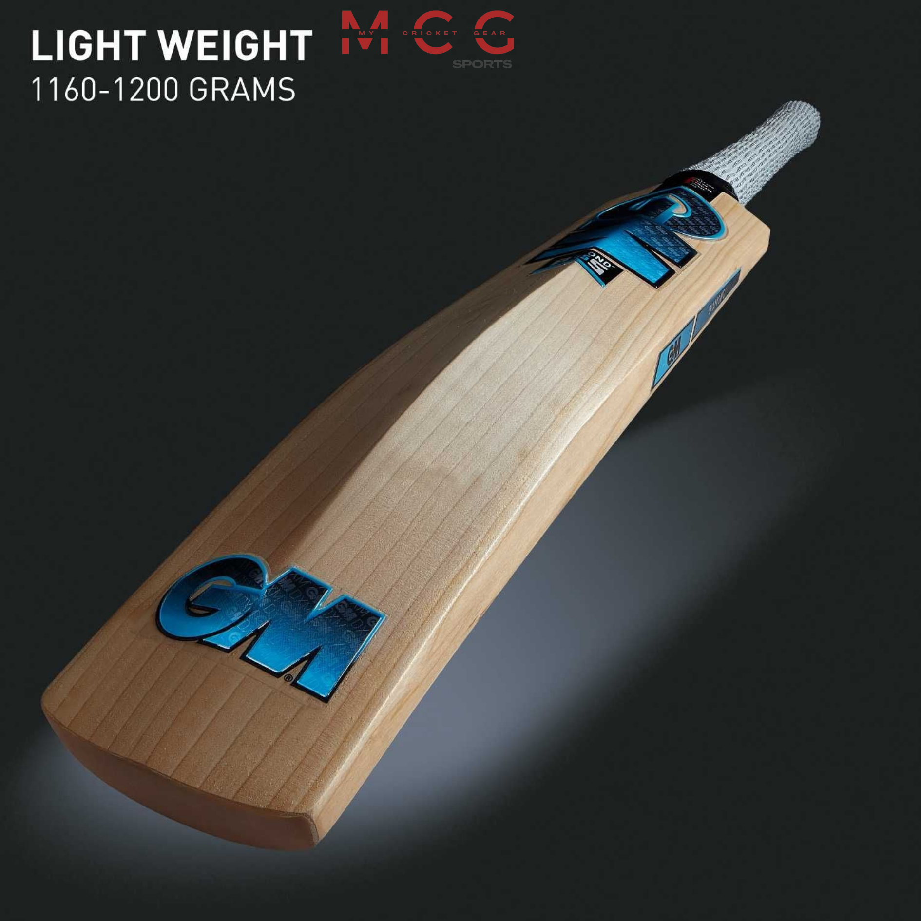 Image of GM - Diamond 555 English Willow Cricket Bat