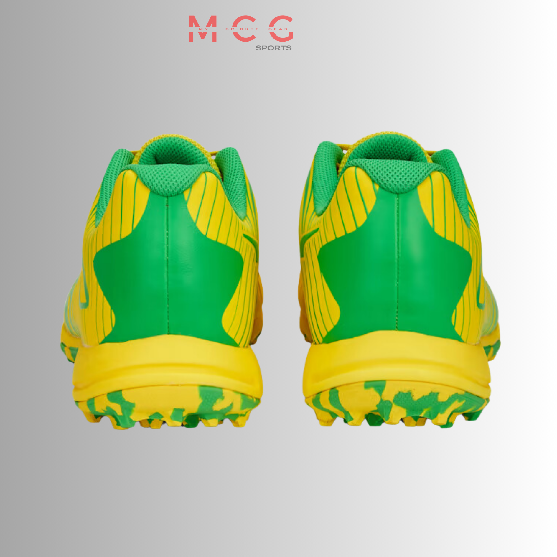 Image of PUMA 22 FH Rubber Unisex Cricket Shoes - Vibrant Yellow-Green