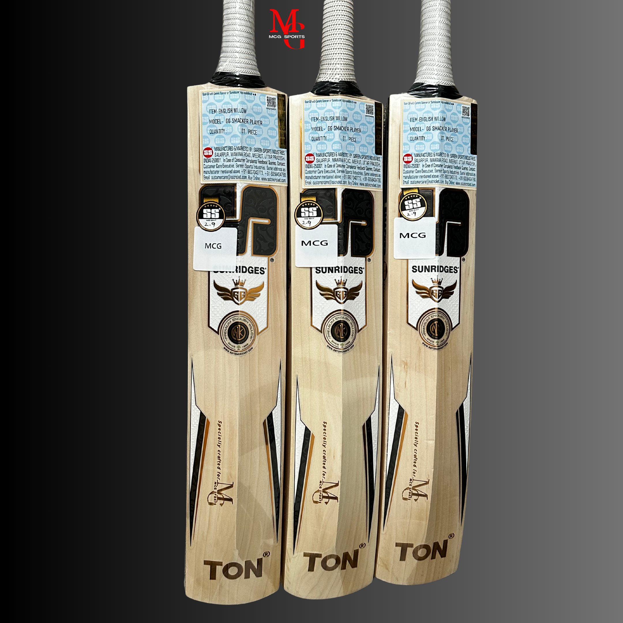 SS - GG Smacker Players English Willow Cricket