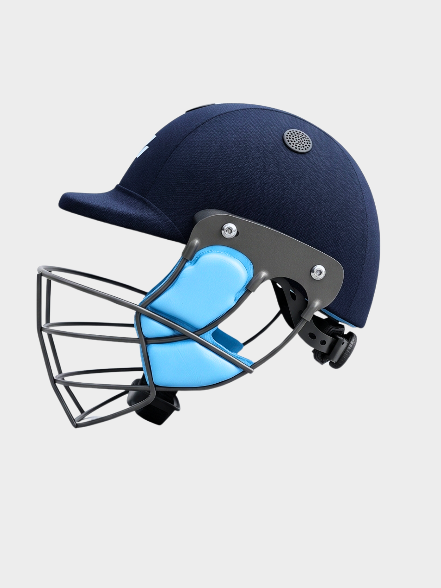MCG Sports Junior Cricket Helmet – Navy (with rear adjuster)