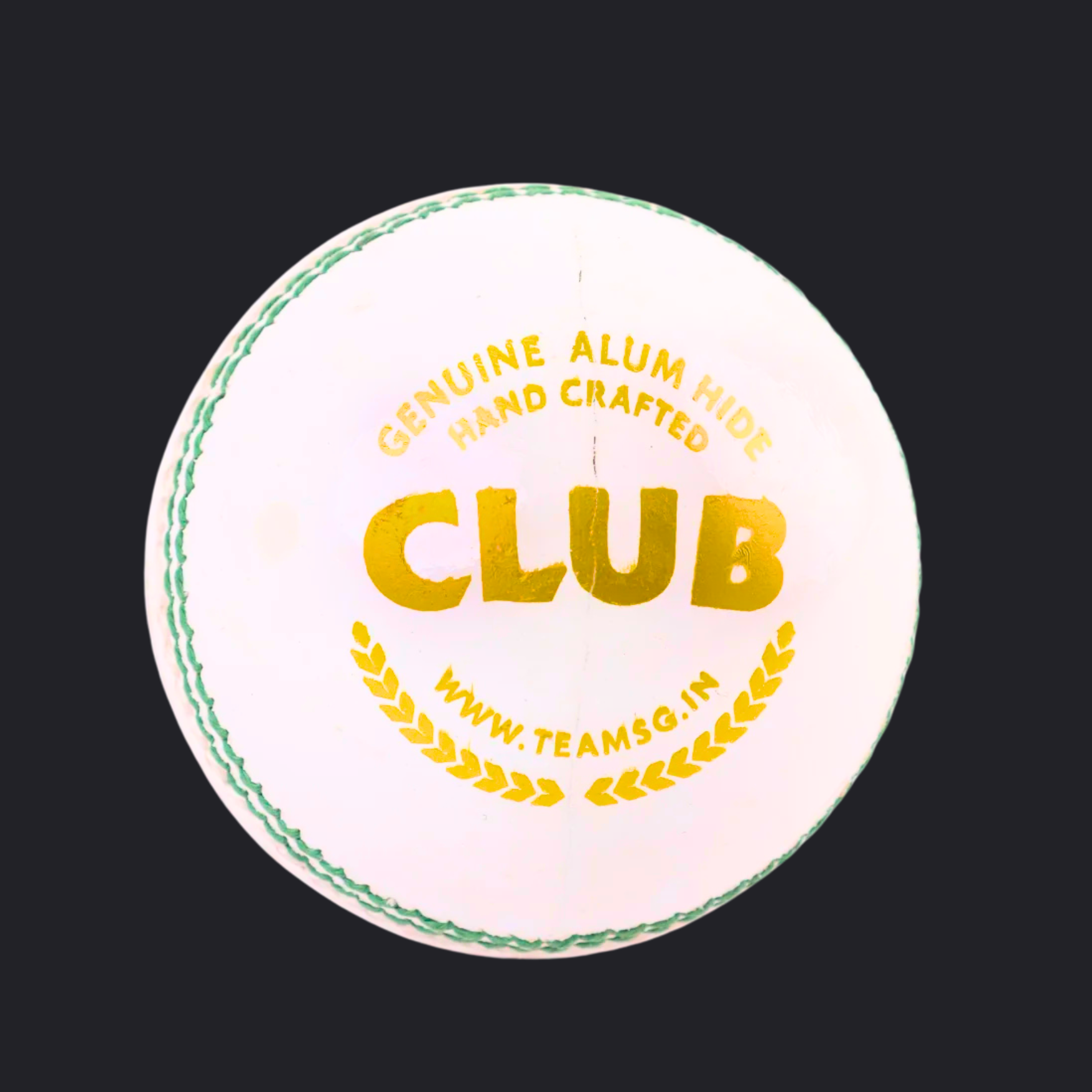 SG Club - White Cricket Leather Ball