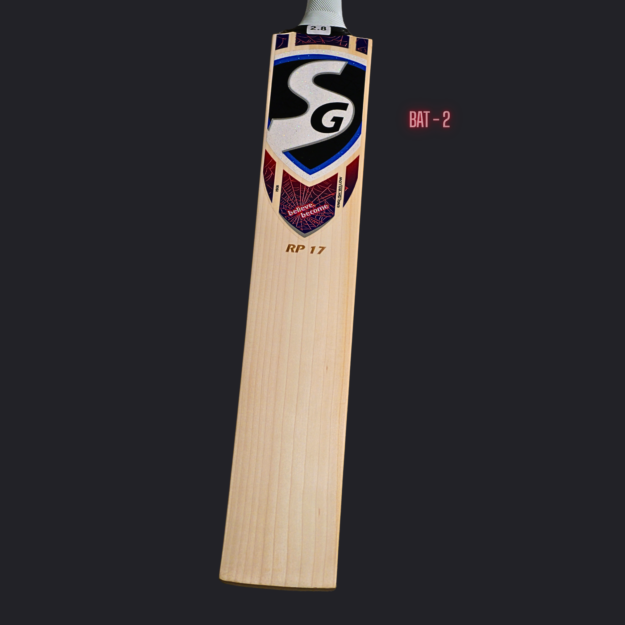 Image of SG - RP 17 (Rishabh Pant) English Willow Cricket Bat - SH
