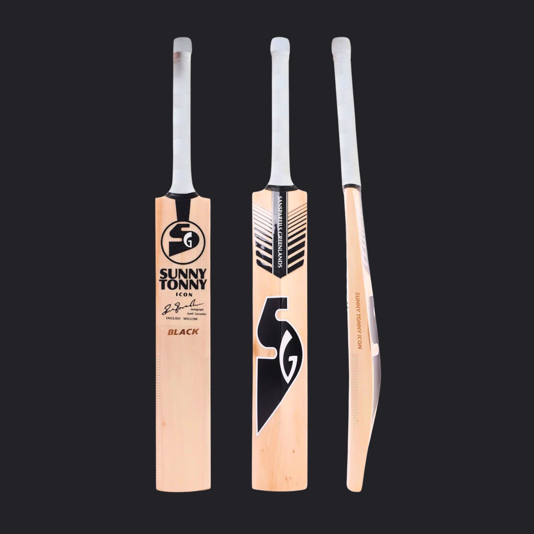SG - Sunny Tonny Icon Black English Willow Cricket Bat