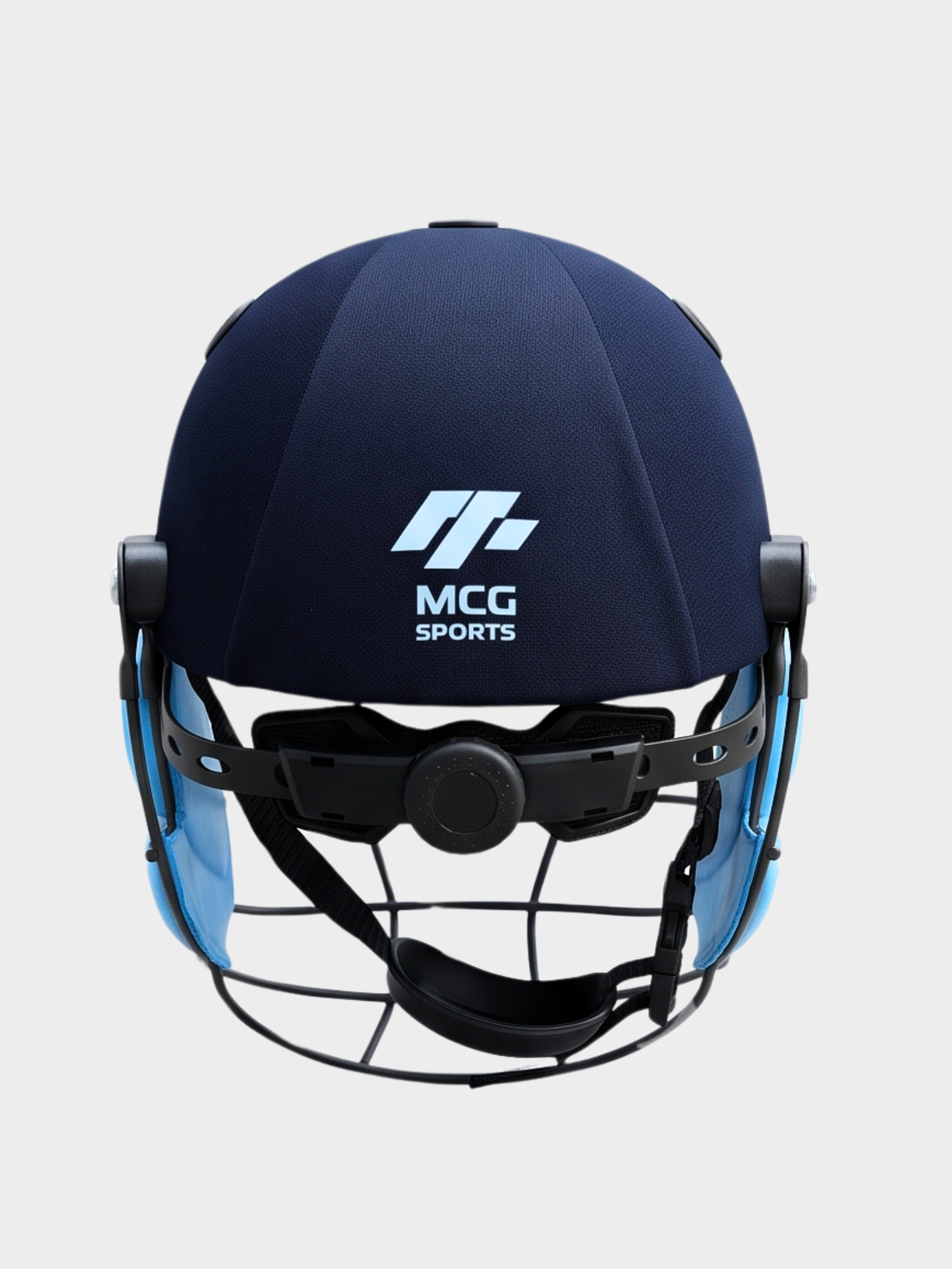 MCG Sports Junior Cricket Helmet – Navy (with rear adjuster)