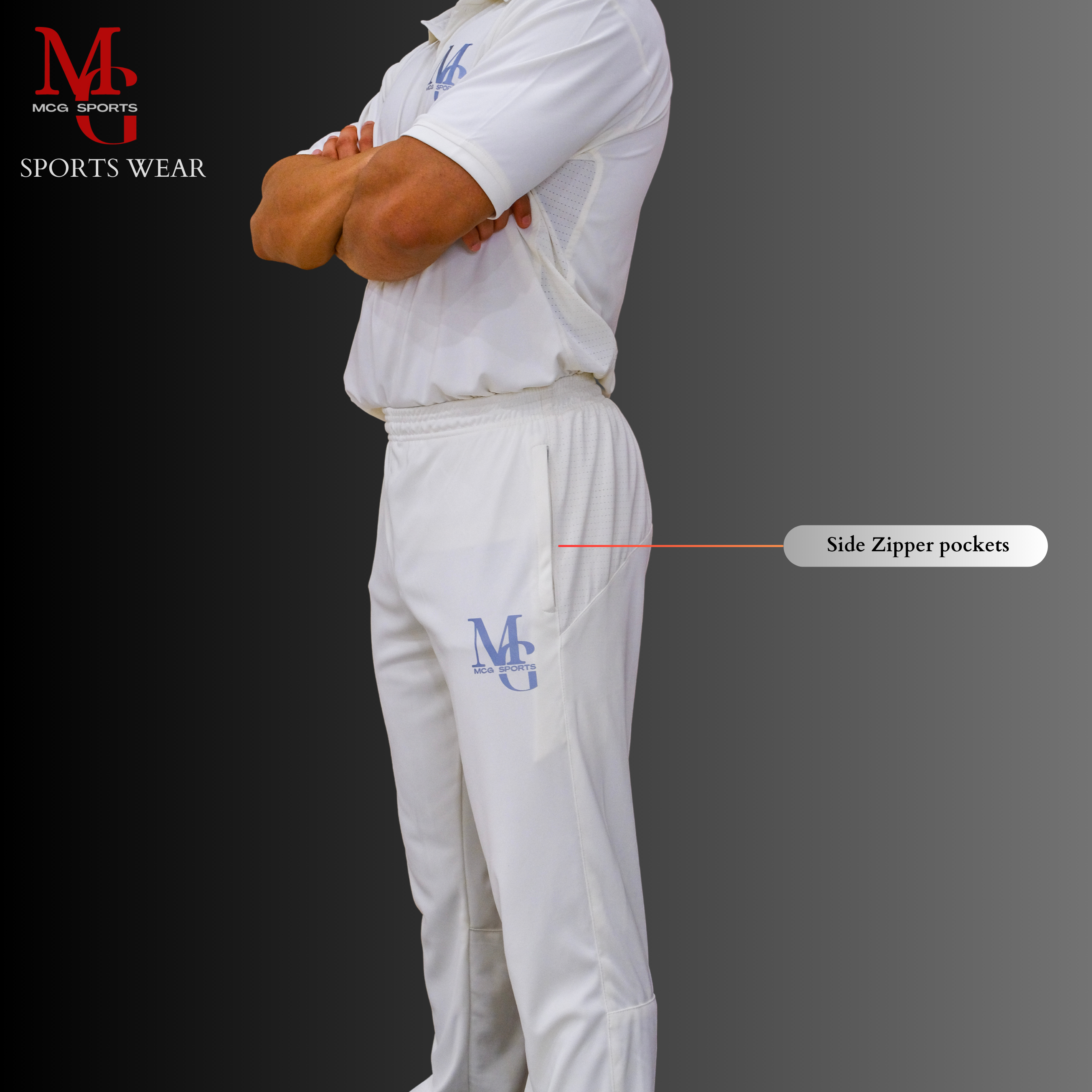 MCG Premium Cricket Shirt - White