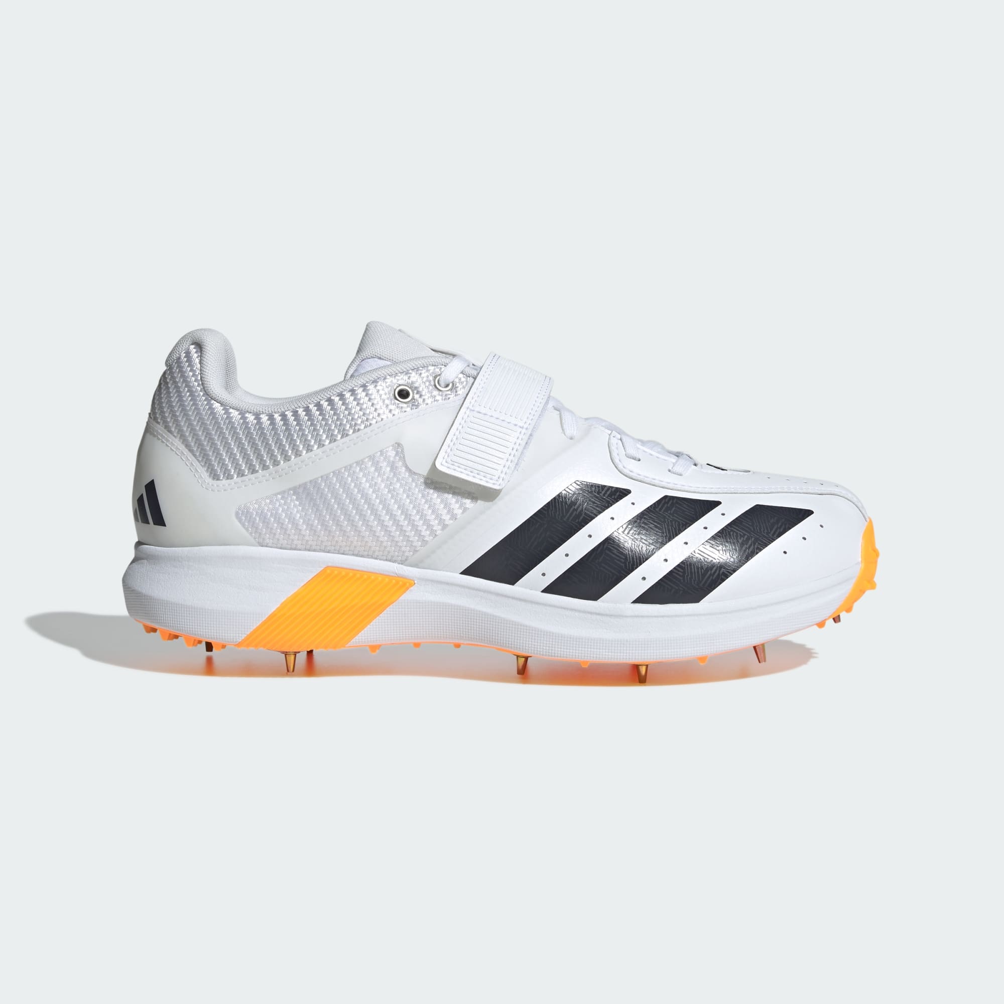 Adidas Adipower Incurza cricket shoes in white - side view
