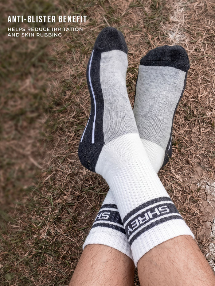 Shrey Pro Double Layer Cricket Socks - Lycra Shape Retention Detail