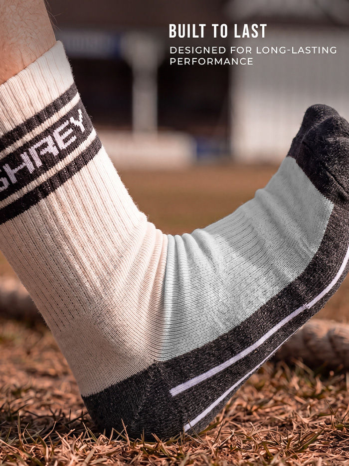 Shrey Pro Double Layer Cricket Socks - Elastic Grip Cuff Detail
