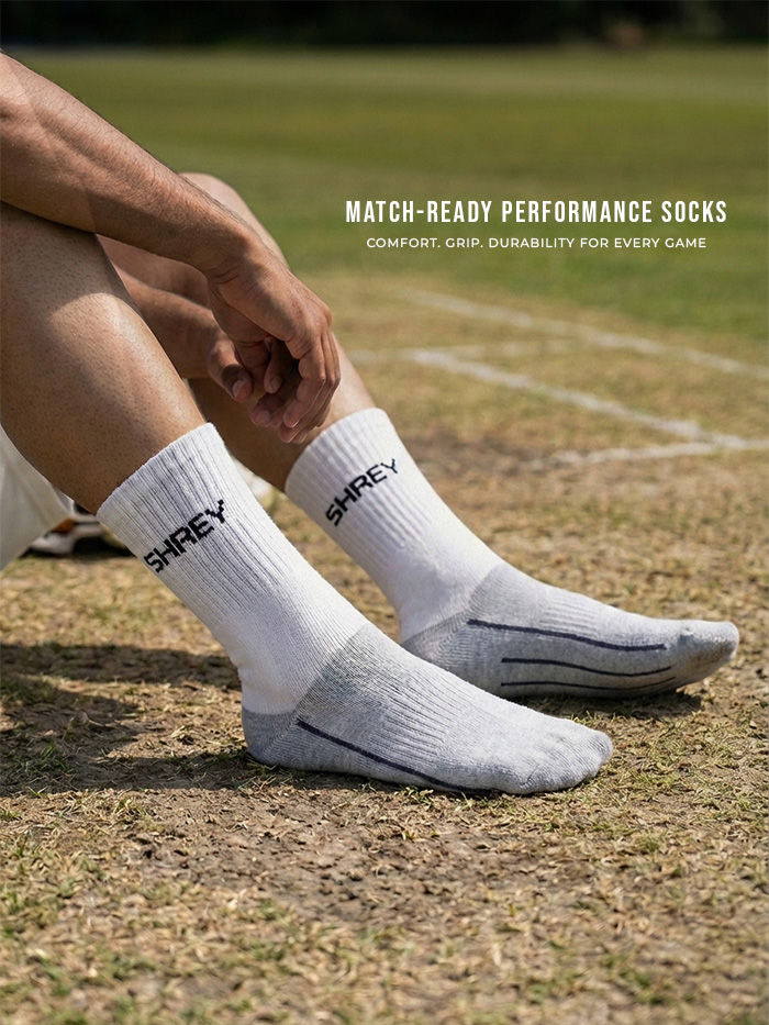 Shrey Original Match Cricket Socks - Combed Cotton Detail