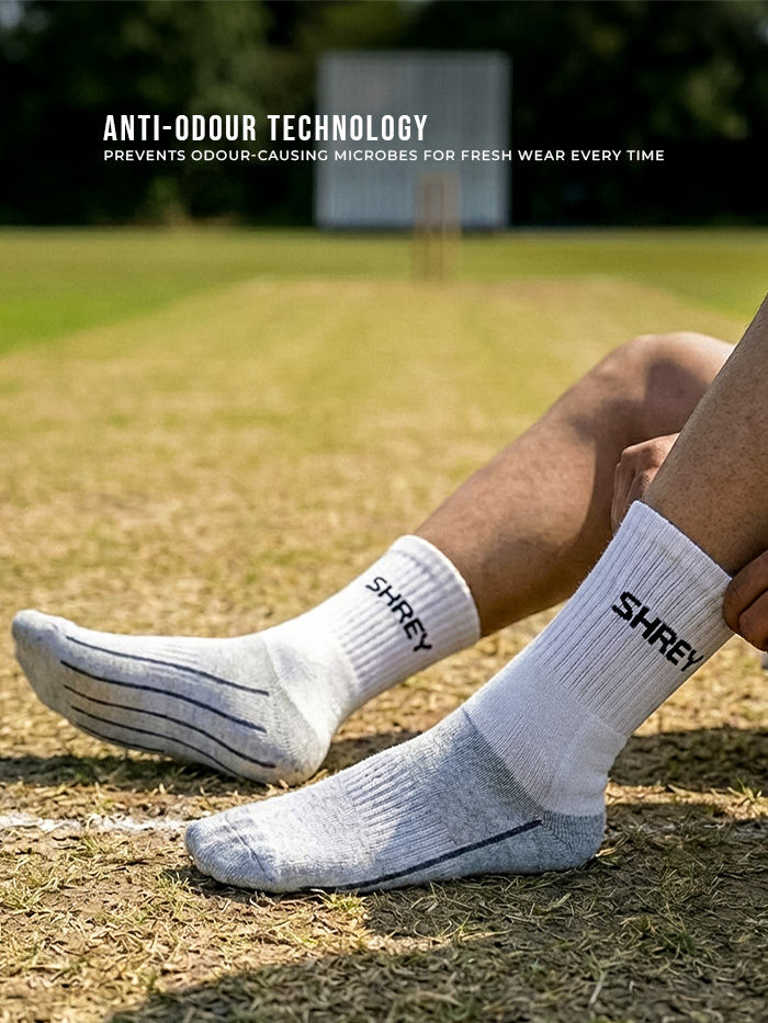 Shrey Original Match Cricket Socks - Flat Toe Seam Detail
