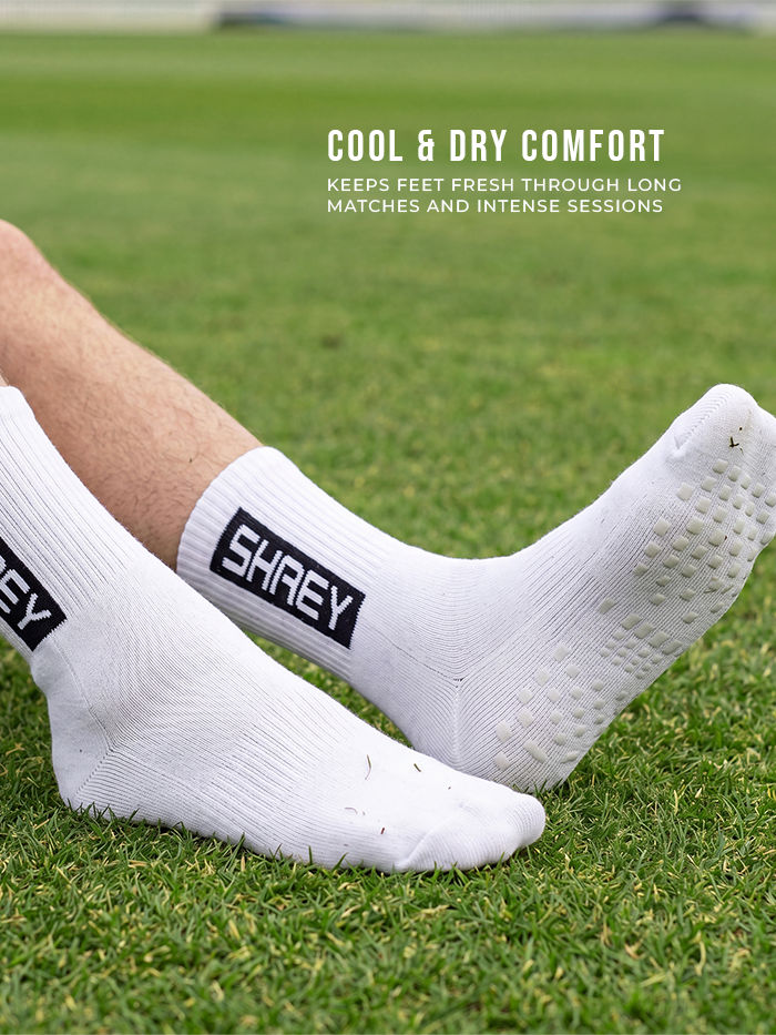 Shrey Premium Grip Plus Cricket Socks - Cushioned Sole Detail