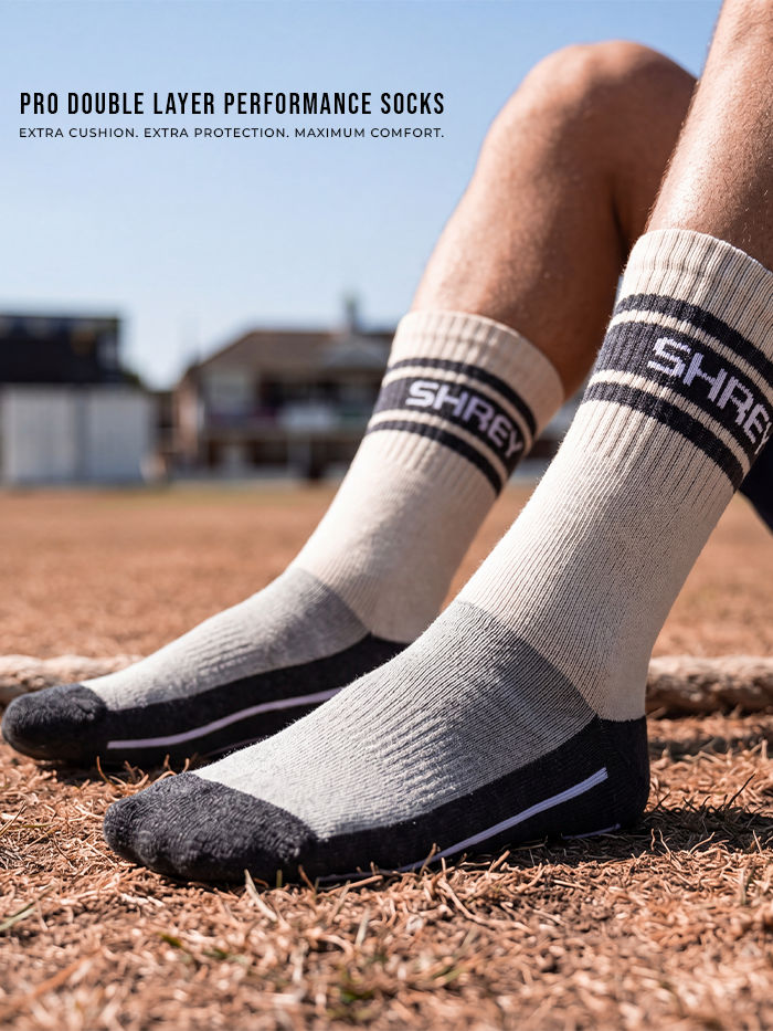 Shrey Pro Double Layer Cricket Socks - Double-Layer Construction Detail
