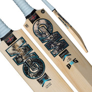 GM Diamond Original 2026 prime English willow cricket bat, short handle, front face with GM logo