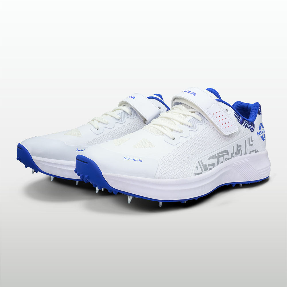 Nivia Crick 1000 2.0 Batting & Bowling Cricket Shoes - Heel View