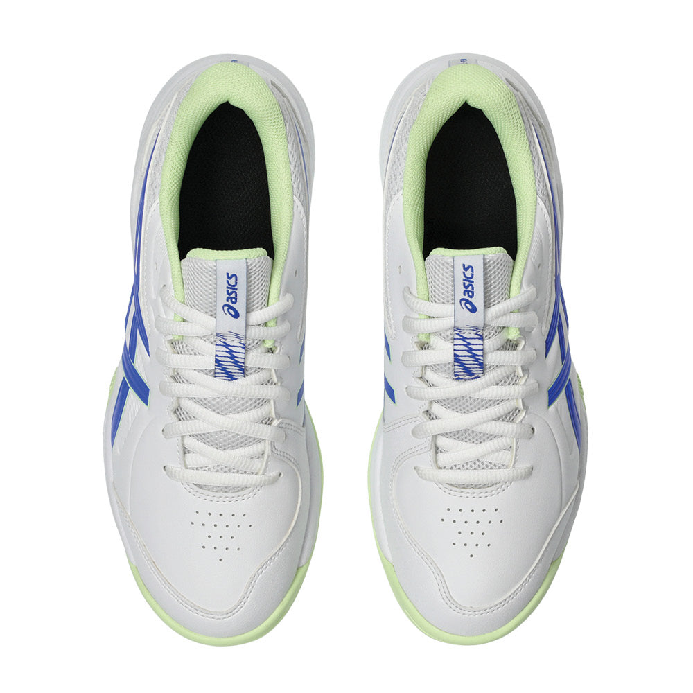 ASICS GEL-PEAKE 3 White/Neon Blue side view
