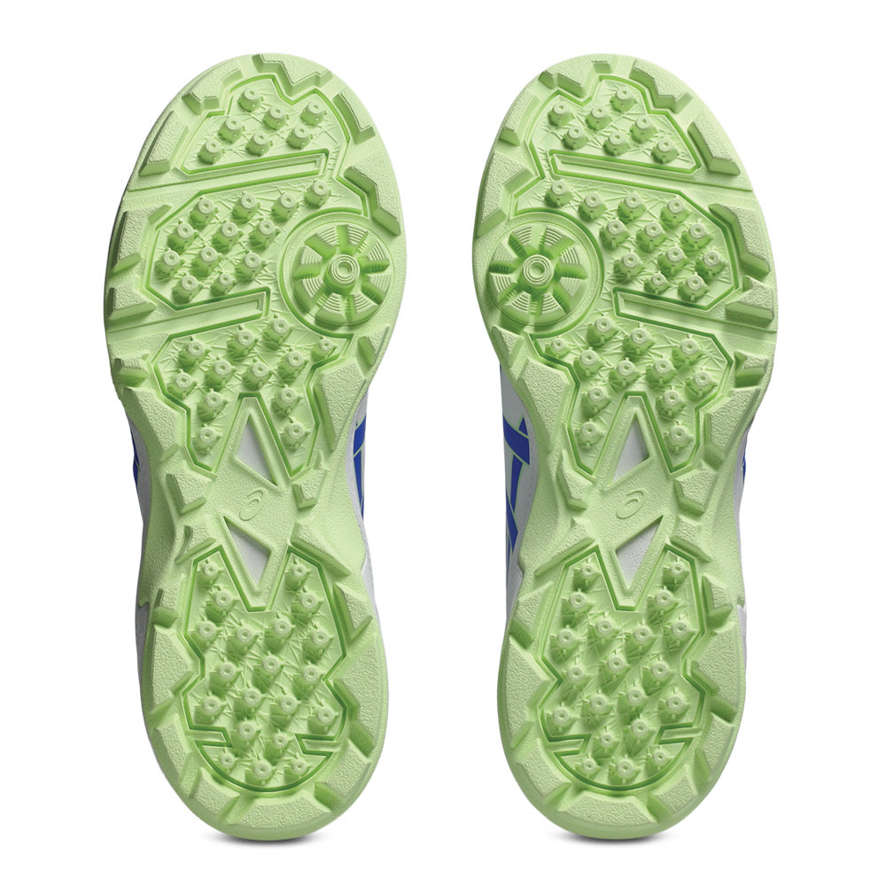 ASICS GEL-PEAKE 3 White/Neon Blue top view
