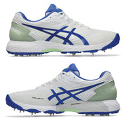 ASICS 350 NOT OUT FF cricket spikes White/Neon Blue