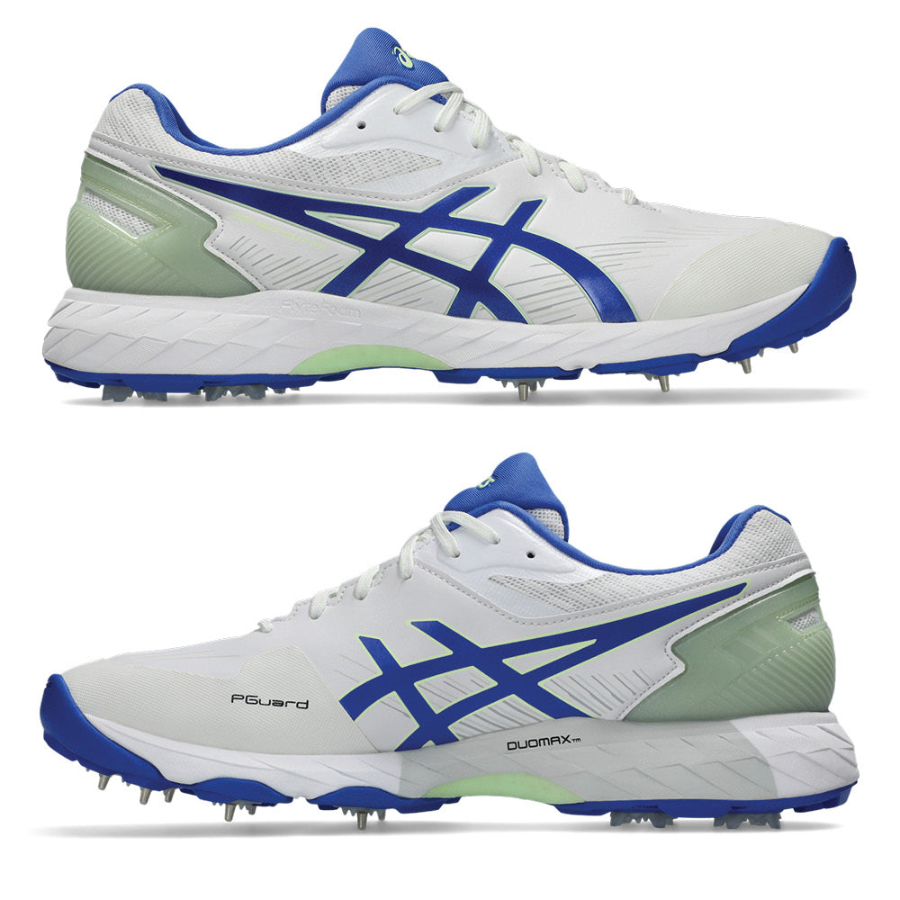 ASICS 350 NOT OUT FF cricket spikes White/Neon Blue