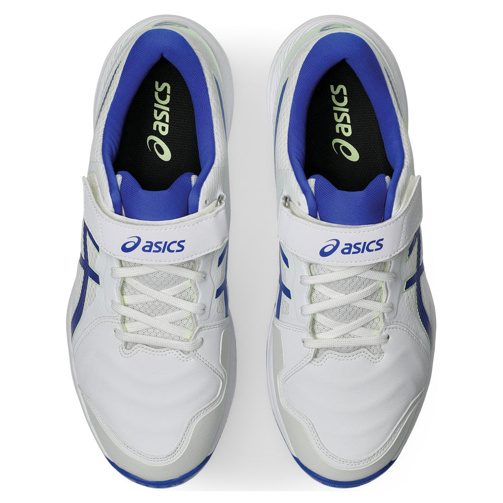 ASICS SPEED MENACE FF White/Neon Blue side view