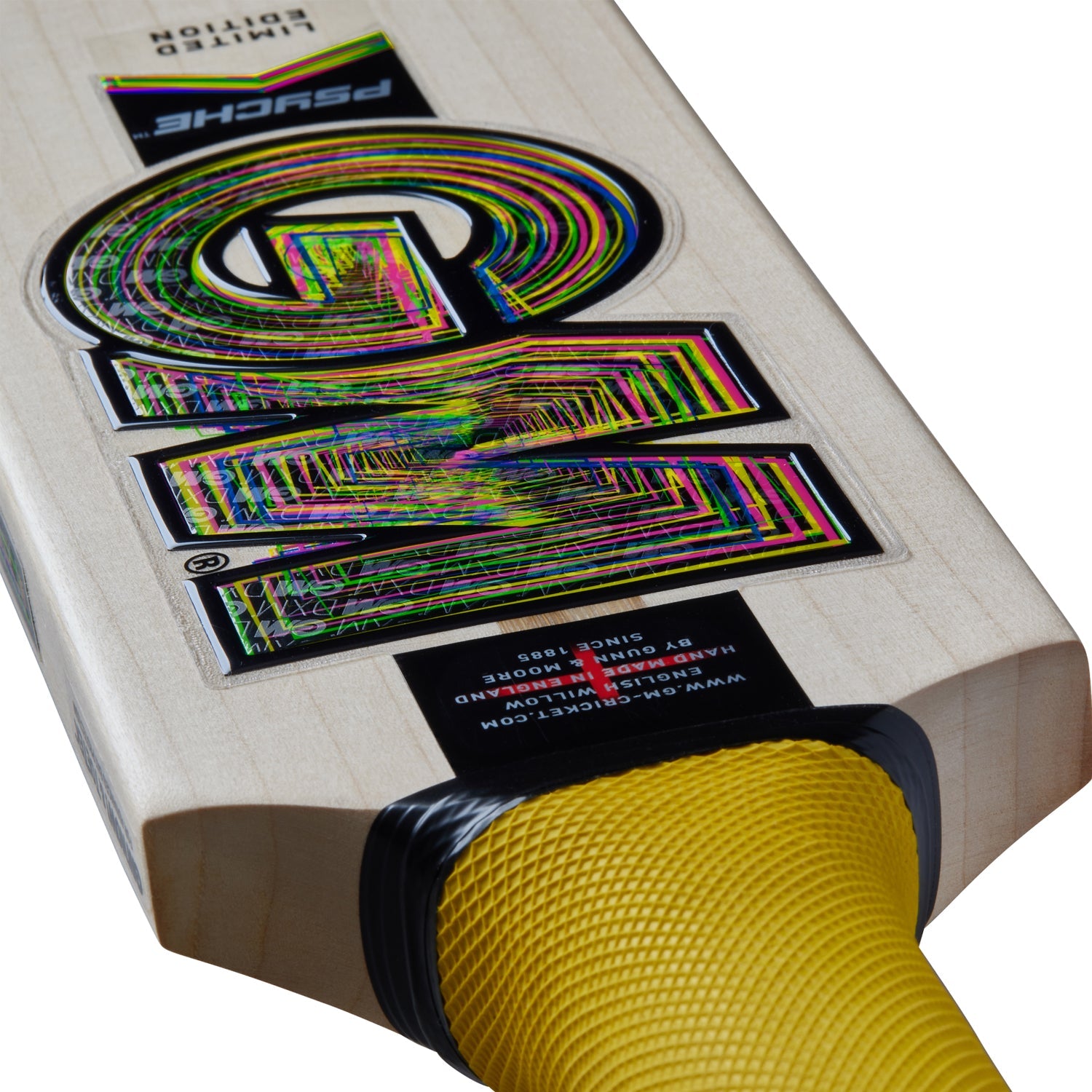 GM Psyche 404 Delta cricket bat detail