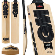 GM Noir Delta 808 2026 English willow cricket bat, short handle, front face