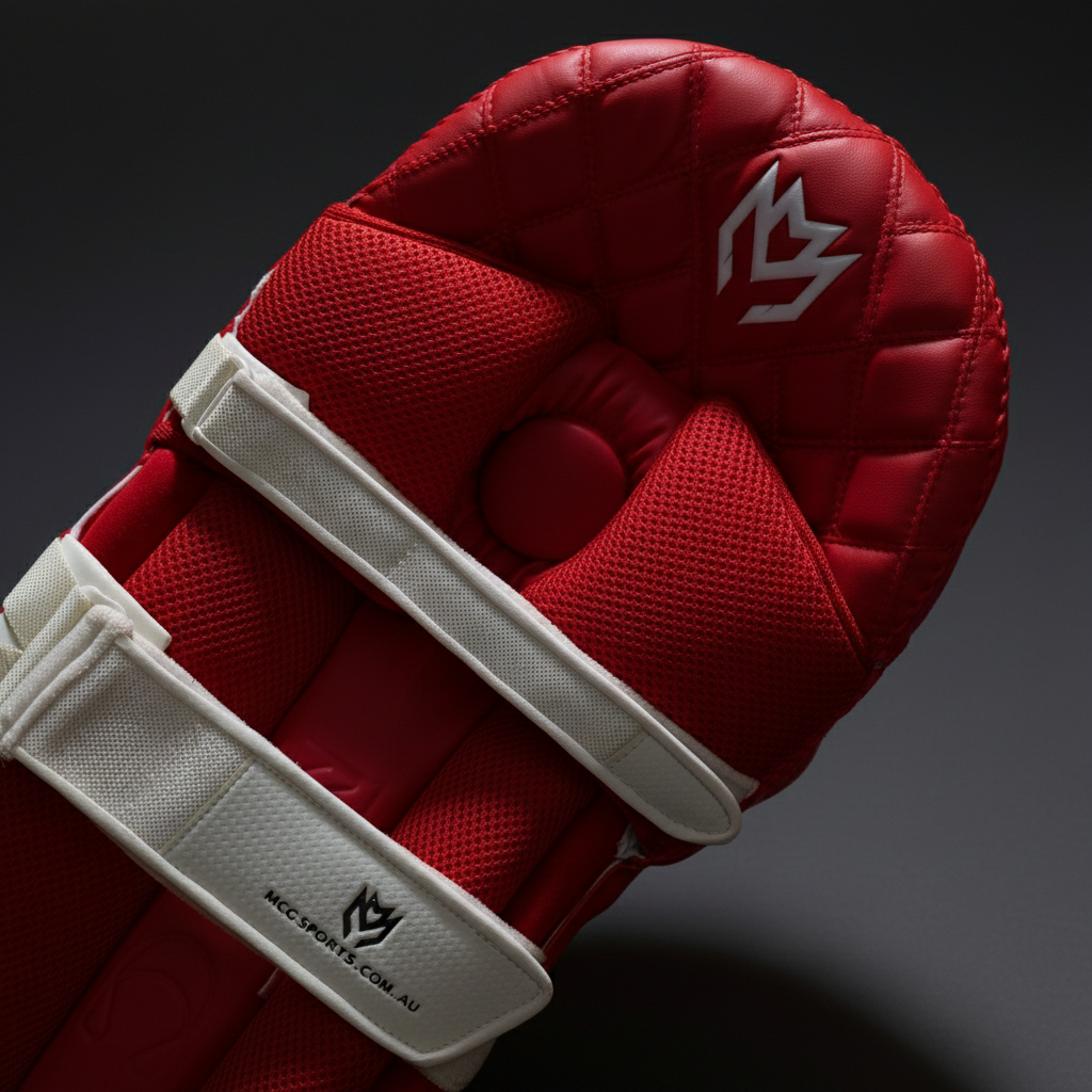 MCG Red Combo – Pro Players Batting Pads + Players Edition Gloves