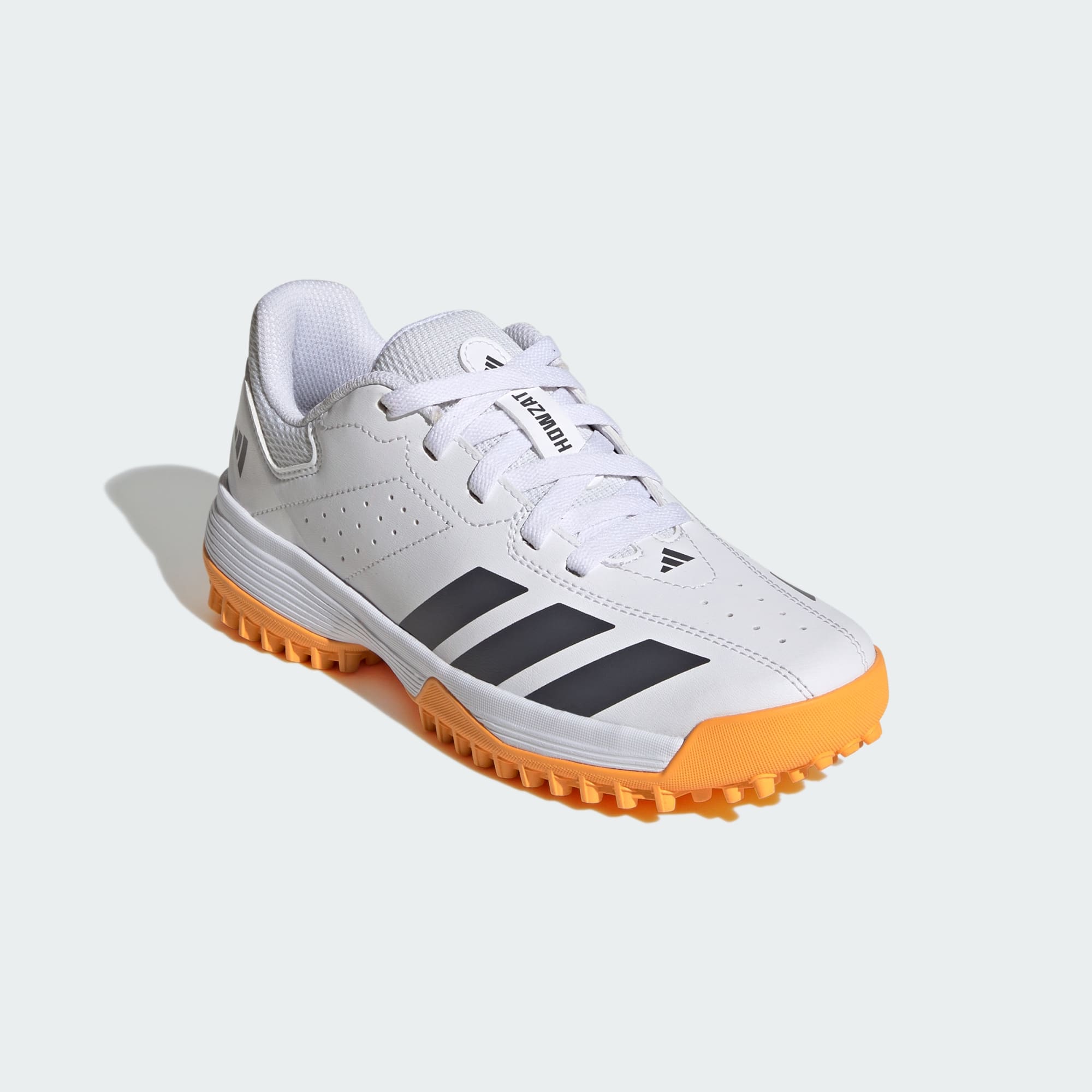 Adidas Howzat Spikeless Junior cricket shoes - front view